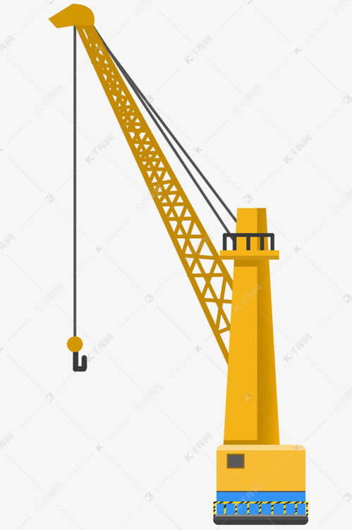 卡通施工起重機(jī)插畫(huà)素材圖片免費(fèi)下載 千庫(kù)網(wǎng)